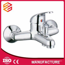 Polished Chrome Ceramic cartridge wall mount bathtub mixer shower hose bathtub faucet mixer hot cold water shower
